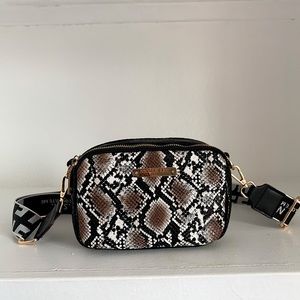 Snakeskins Brown Crossbody